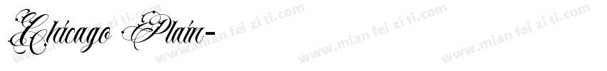 Chicago Plain字体转换